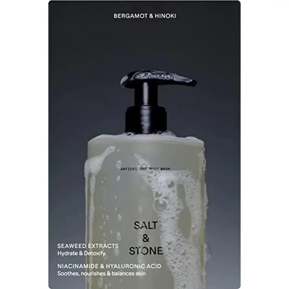 Salt & Stone Bergamot & Hinoki Refillable Body Wash 32 Oz - Picture 3 of 4